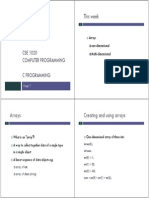 Arrays 1D and 2D