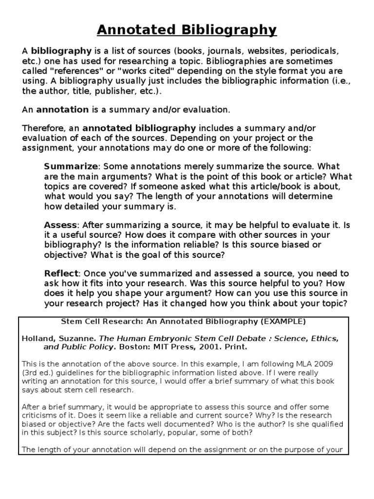 Annotated Bibliography 1 | PDF