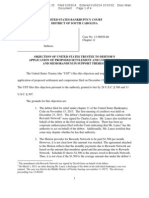 US Trustee's Objection for Debtor's  Application for Settlement to be denied.