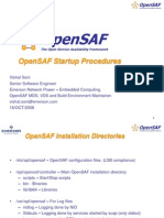 Opensaf Startup Procedures