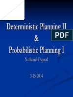 Deterministic Planning II & Probabilistic Planning I
