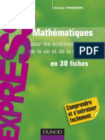 Mathematiques Pour Les Sciences de La Vie Et de La Sant