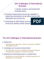 International Human Resourse Management Basics
