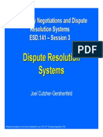 Dispute Resolution Systems