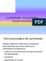 La Dimensión en La Practica Escolar Heurística