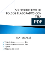 Proceso Productivo de Bolsos Elaborados Con Tela