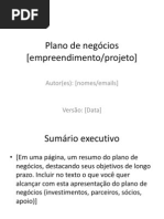 MODELO Plano de Negocios Ddmmaa