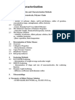 Polymer - Characterisation 1