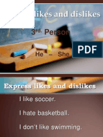 Express Likes and Dislikes 3P