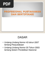 Download Profesional Pustakawan Dan Sertifikasi by Rachmawati SN200799019 doc pdf