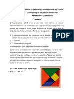 Benemérita y Centenaria Escuela Normal Del Estado. Licenciatura en Educación Preescolar Pensamiento Cuantitativo "Tangram."