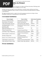Download List of Universities in Brunei by Muhammad Zul Syafiq SN200809369 doc pdf