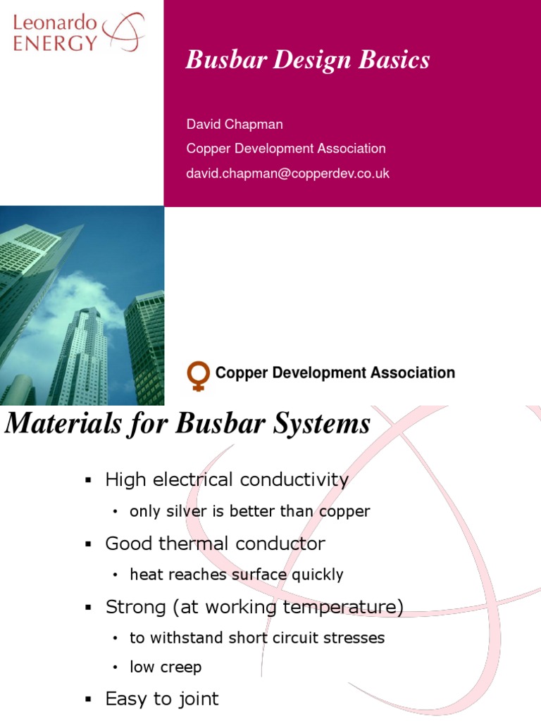 Busbar Design | PDF | Thermal Conductivity | Electrical Resistivity And ...