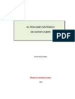 tesis doctoral El realismo sistémico de Xavier Zubiri 1995 Roberto Hernaez Rubio