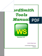 WordSmith Tools Manual V 6.0