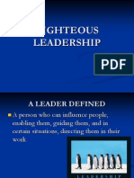 Righteous Leadership