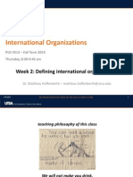 Defining International Organizations