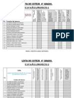 Lista de Cotejo 3 - Bimestre Cuarto Grado.