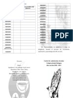 Control de Asistencias a La Misa