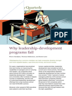 Why Leadership-Development Programs Fail
