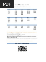 UTSW Shuttle Schedule | PDF | Land Transport | Transport