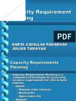 Capacity Requirement Planning