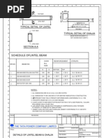 STD - 011 Typical Det of Lintel Beam Chajja-Model