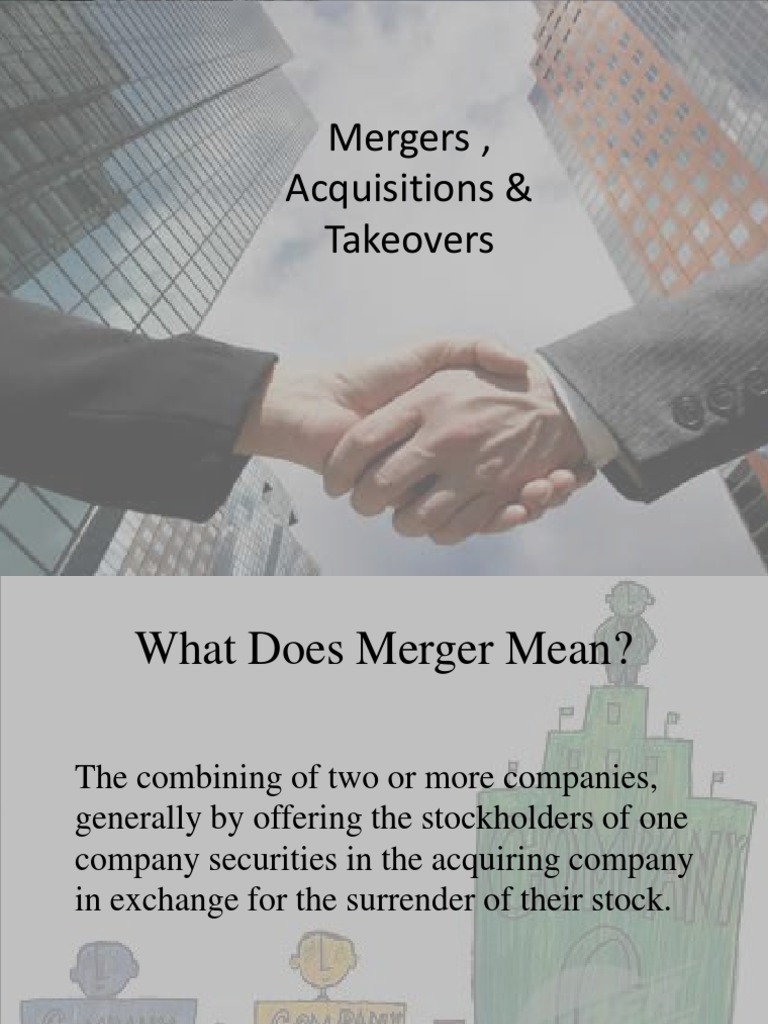 Merger 090627000738 Phpapp01 | PDF | Takeover | Mergers And Acquisitions