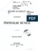 Szabó Károly kisebb történelmi munkái 2. kötet 1873.