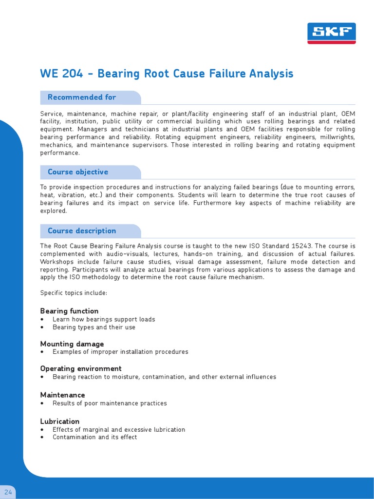 Bearing Failure Analysis Course Overview | PDF | Bearing (Mechanical ...