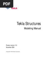 Tekla Modeling Manual