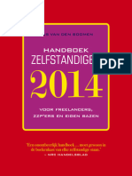 Handboek zelfstandigen 2014 - Tijs van den Boomen (leesfragment)