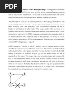 AODV- Advance On Demand distance vector protocol