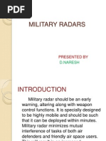 Download Military Radar ppt by Naresh Dandu SN200849910 doc pdf