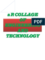 A r Collage of Engineering and Technology
