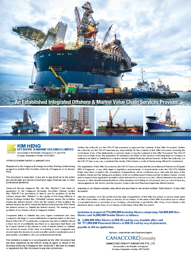 Kim Heng Offshore _ Marine Holdings Limited Final Offer Document