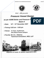 Pressure Vessel Design (CALD Series II Training Material)