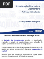 5. Orçamento de Capital