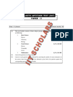 This Test Booklet Consists of Three Subject Groups Containing Questions On 7 Subjects As Following