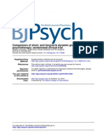 Comparison of short- and long-term dynamic group psychotherapy: randomised clinical trial