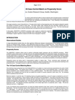 Performing A 1 N Case-Control Match On Propensity Score