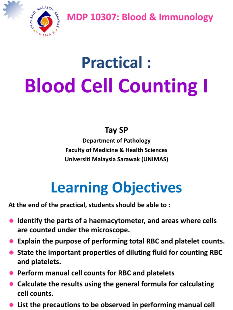 Manual RBC Count Techniques and Formula | PDF | Red Blood Cell | Blood