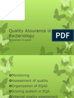 Quality Assurance in Bacteriology