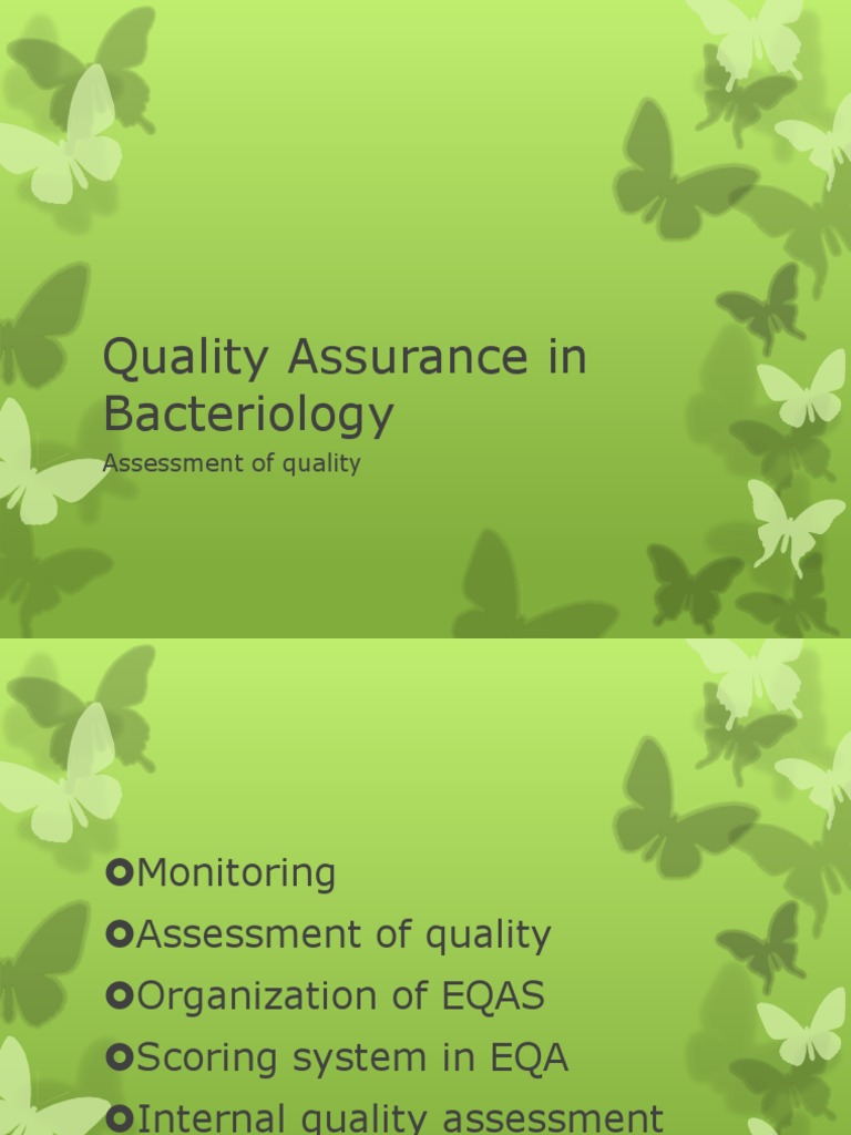 Quality Assurance Scoring in Bacteriology | PDF | Quality Assurance ...