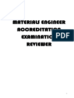 Materials Engineer Accreditation Examination Reviewer