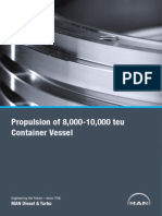 Propulsion of 8000-10000 Teu Container Vessel