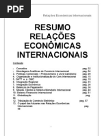 18021909 RESUMO Direito Comercial Internacional Relacoes Economic As Prof Alexandre Jose Granzotto