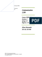 Communication LAB: Course: EEE-310 Section: C Group: C3 Expt No. 02 Ahsan Mazumder ID: 021 103 008