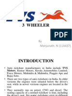 3 Wheeler: by Manjunath. N (11A437)
