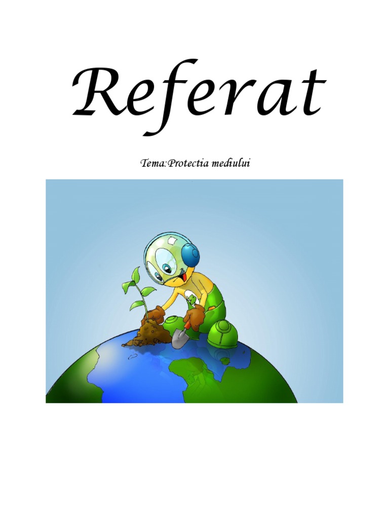 Referat Tema Protectia Mediului
